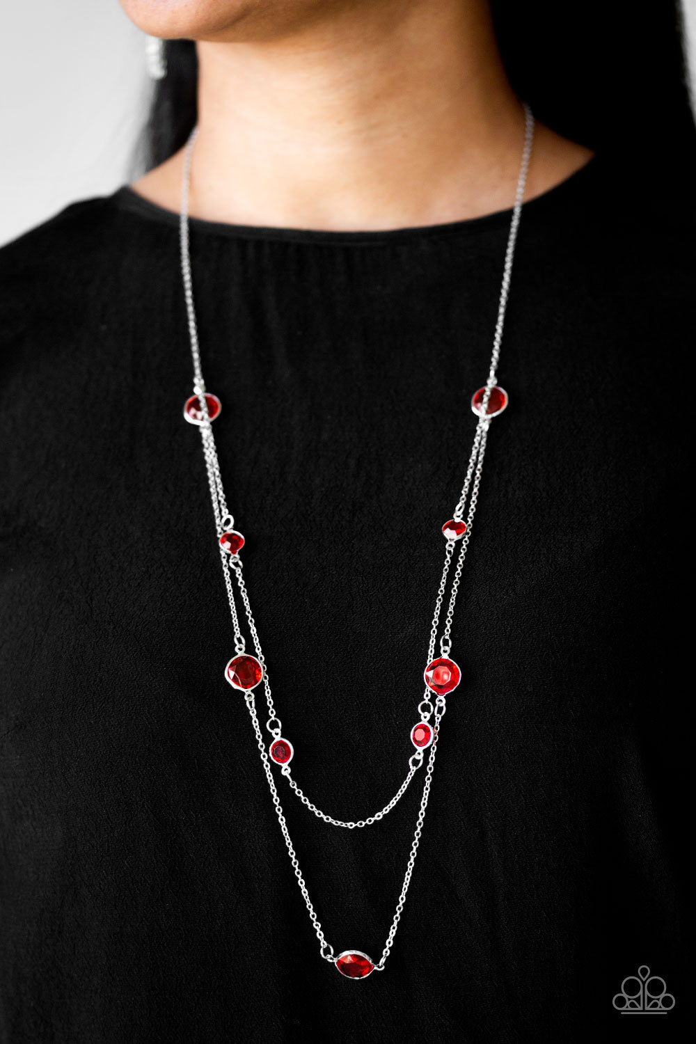 Paparazzi: Goddess Glow - Red Necklace | eBay